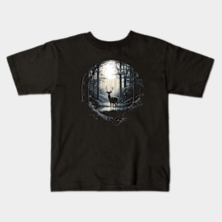 DEER IN THE DARK Kids T-Shirt